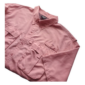 Canyon Creek Size XL Salmon Vented Button Down Shirt Short Sleeve Fishing Hiking